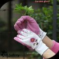SRSAFETY pink foam latex lady garden gloves /safety gloves